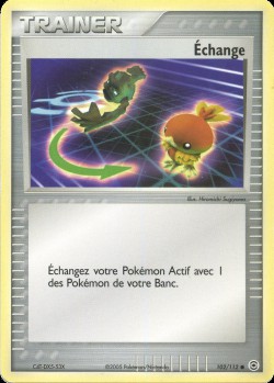 Carte Pokémon: Échange