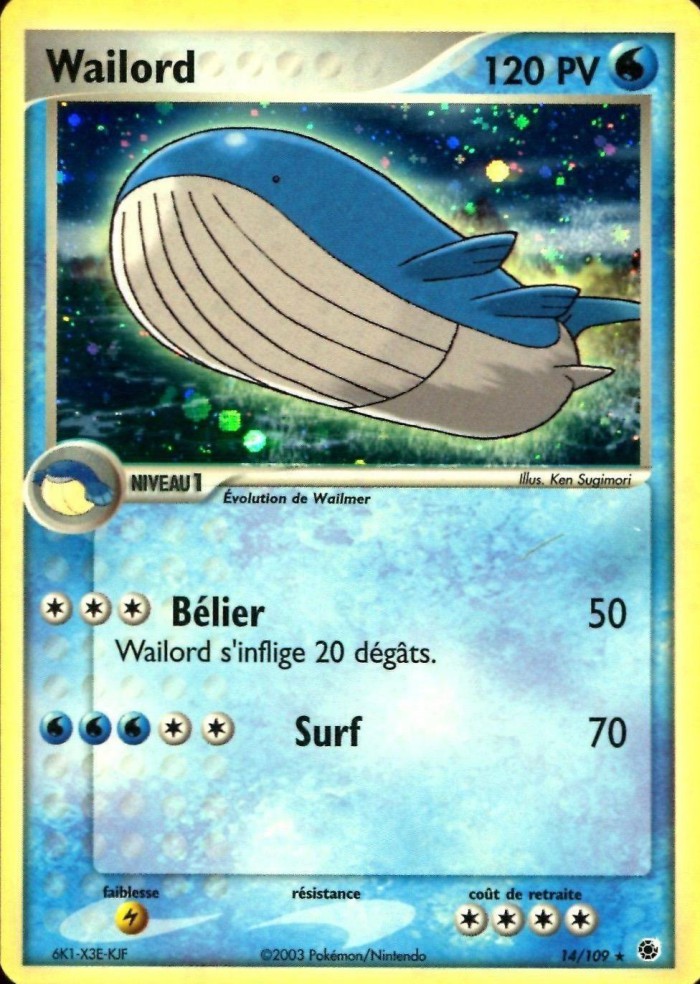 Carte Pokémon: Wailord