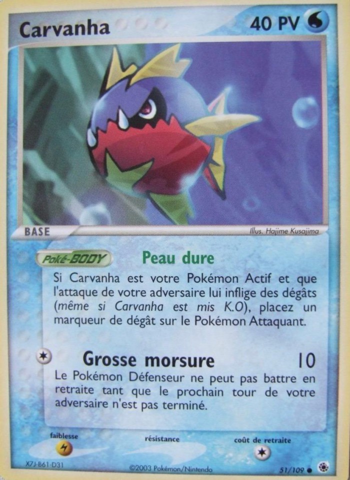 Carte Pokémon: Carvanha