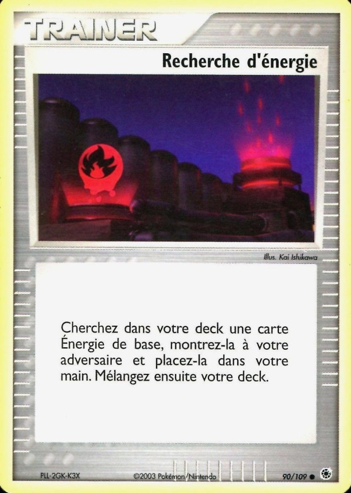 Carte Pokémon: Recherche d'énergie