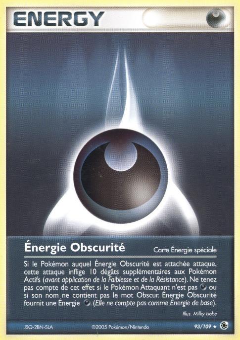 Carte Pokémon: Énergie Obscurité