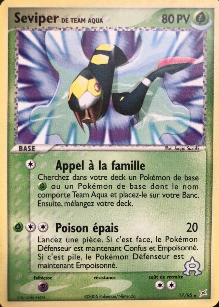 Carte Pokémon: Seviper de Team Aqua