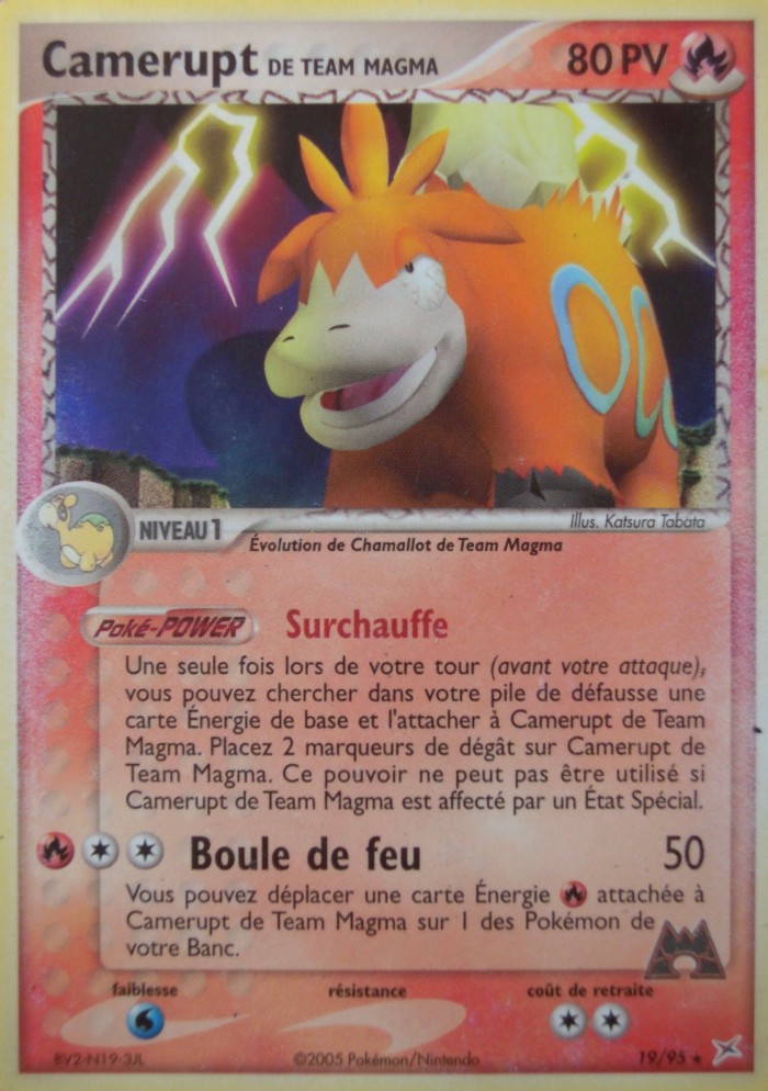 Carte Pokémon: Camerupt de Team Magma