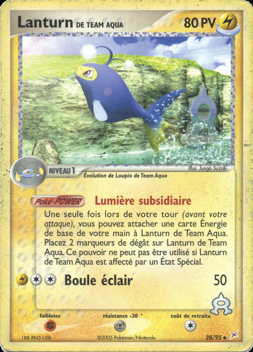 Carte Pokémon: Lanturn de Team Aqua