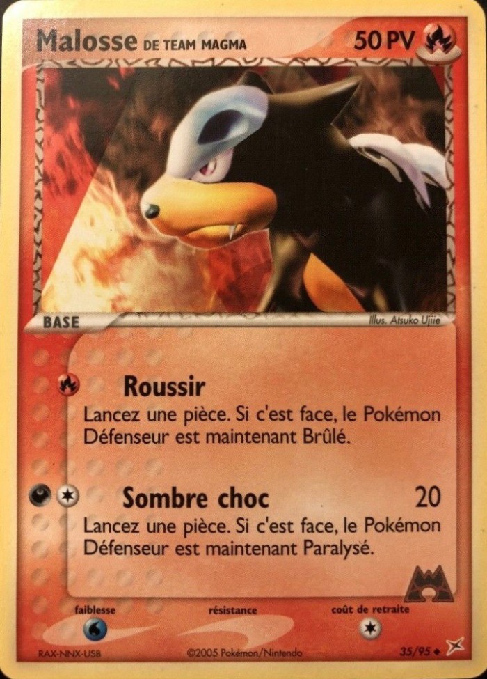 Carte Pokémon: Malosse de Team Magma