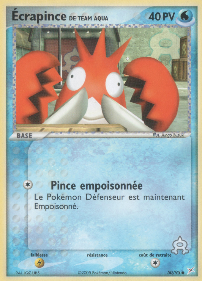 Carte Pokémon: Écrapince de Team Aqua