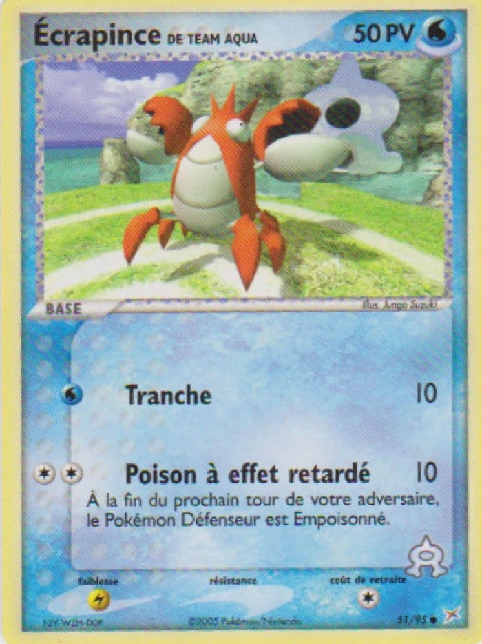 Carte Pokémon: Écrapince de Team Aqua