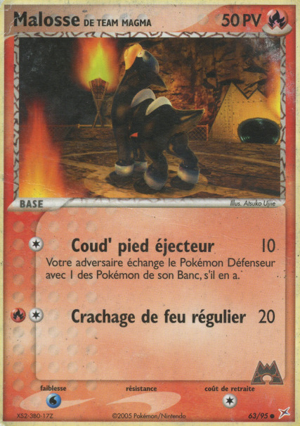 Carte Pokémon: Malosse de Team Magma