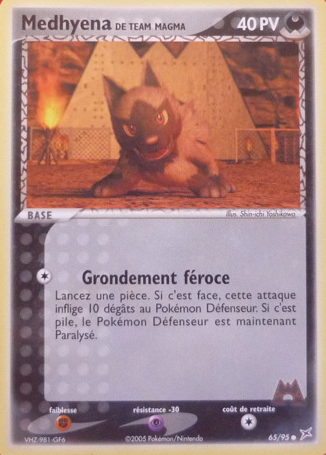 Carte Pokémon: Medhyena de Team Magma