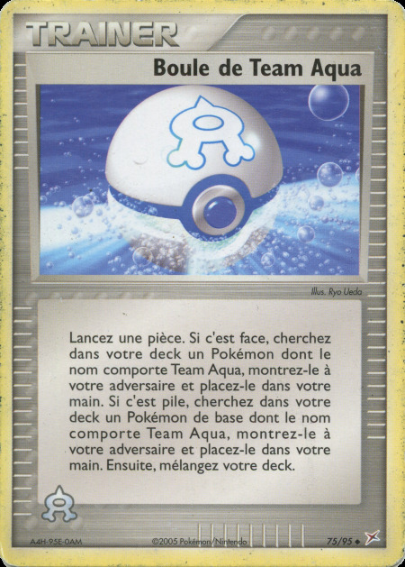 Carte Pokémon: Boule de Team Aqua