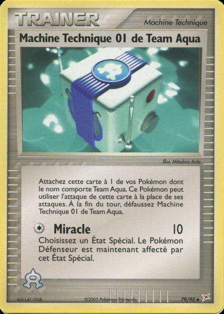 Carte Pokémon: Machine Technique 01 de Team Aqua