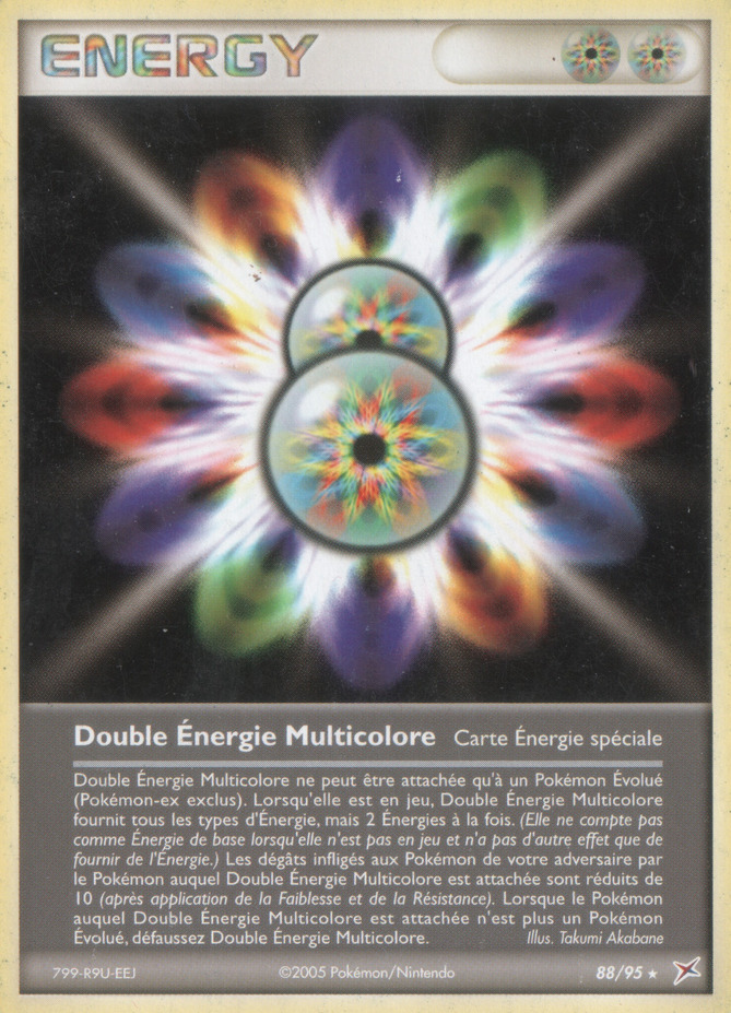 Carte Pokémon: Double Énergie Multicolore