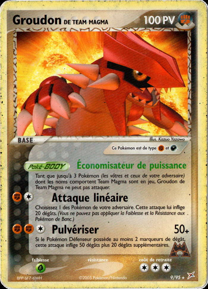 Carte Pokémon: Groudon de Team Magma