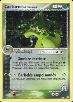 Carte Pokémon: Cacturne de Team Aqua