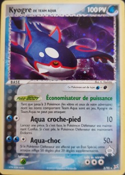 Carte Pokémon: Kyogre de Team Aqua