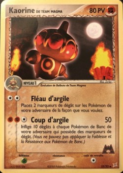 Carte Pokémon: Kaorine de Team Magma