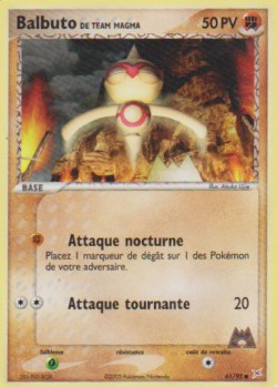 Carte Pokémon: Balbuto de Team Magma