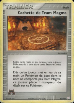 Carte Pokémon: Cachette de Team Magma