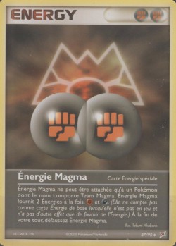 Carte Pokémon: Énergie Magma