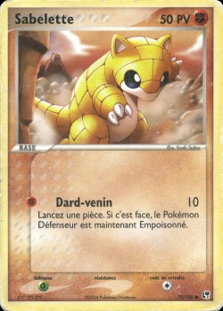 Carte Pokémon: Sabelette