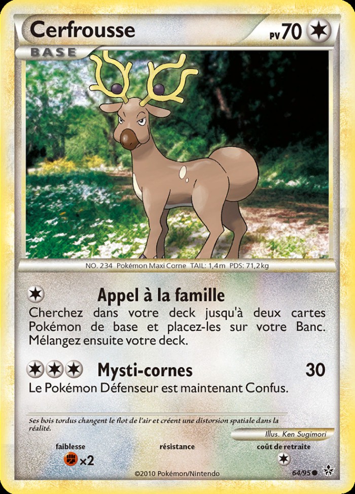 Carte Pokémon: Cerfrousse