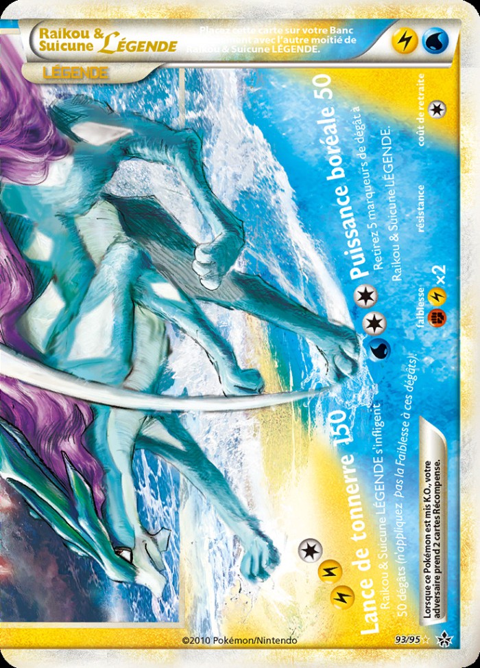 Carte Pokémon: Raikou & Suicune LEGENDE