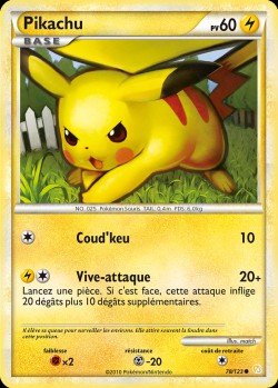 Carte Pokémon: Pikachu