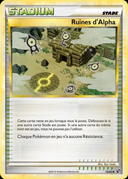 Carte Pokémon: Ruines d'Alpha