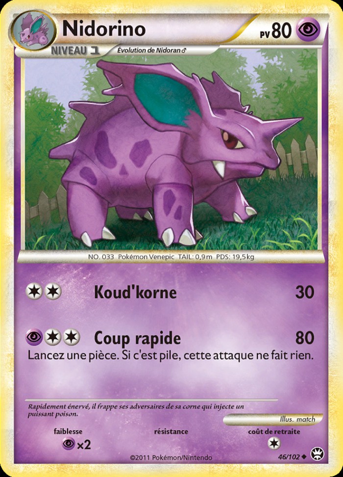 Carte Pokémon: Nidorino