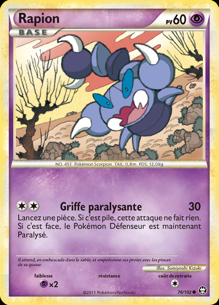 Carte Pokémon: Rapion