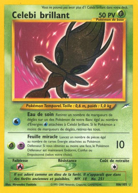 Carte Pokémon: Celebi brillant