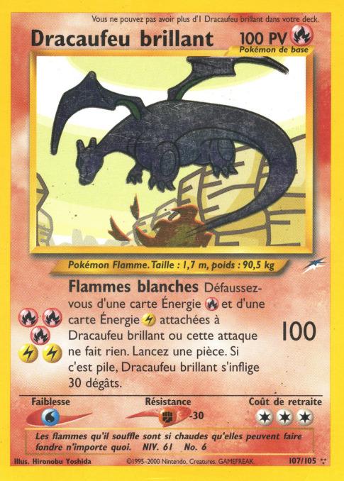 Carte Pokémon: Dracaufeu brillant