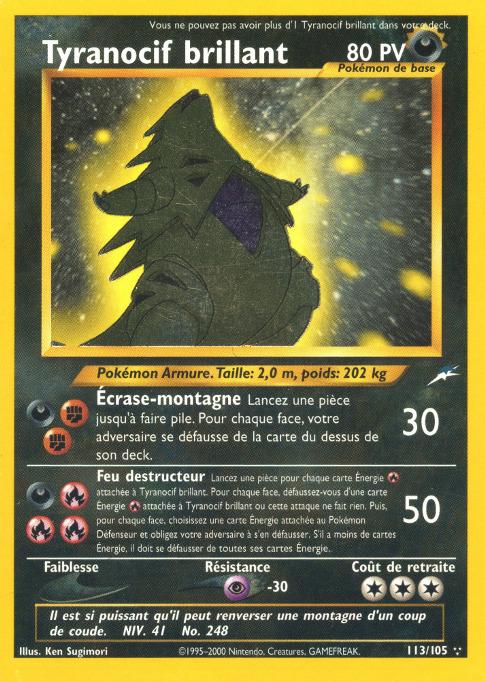 Carte Pokémon: Tyranocif brillant