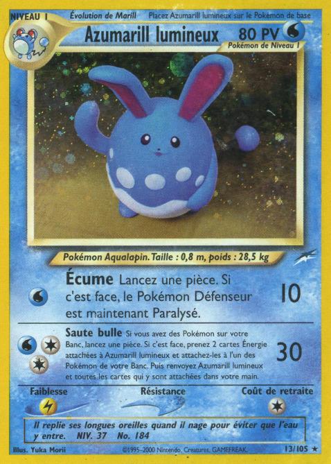 Carte Pokémon: Azumarill lumineux