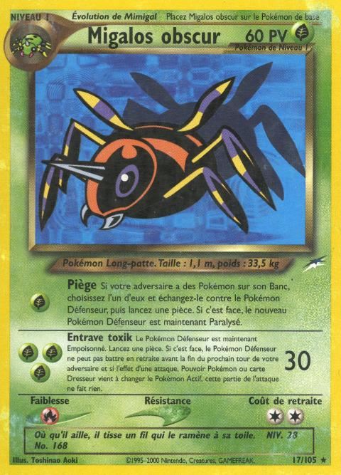 Carte Pokémon: Migalos obscur