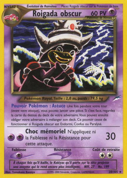 Carte Pokémon: Roigada obscur