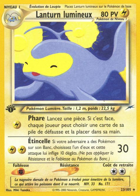 Carte Pokémon: Lanturn lumineux