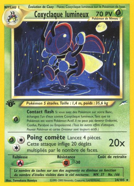 Carte Pokémon: Coxyclaque lumineux