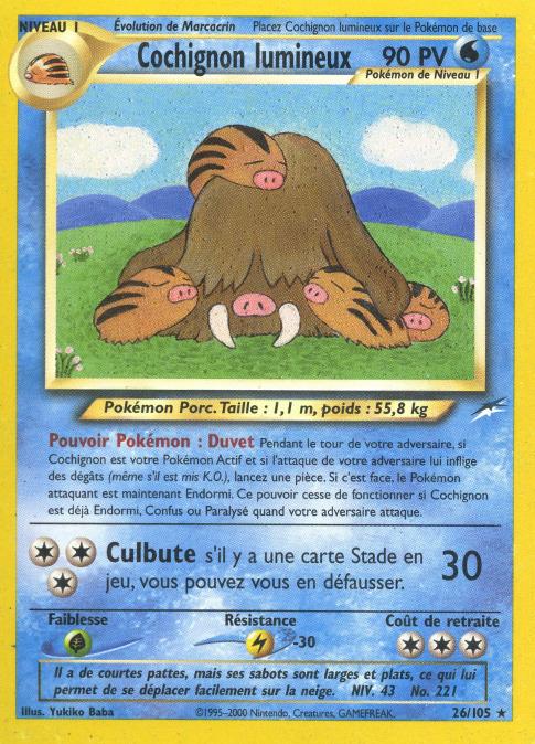 Carte Pokémon: Cochignon lumineux