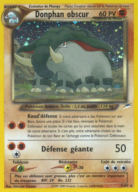 Carte Pokémon: Donphan obscur