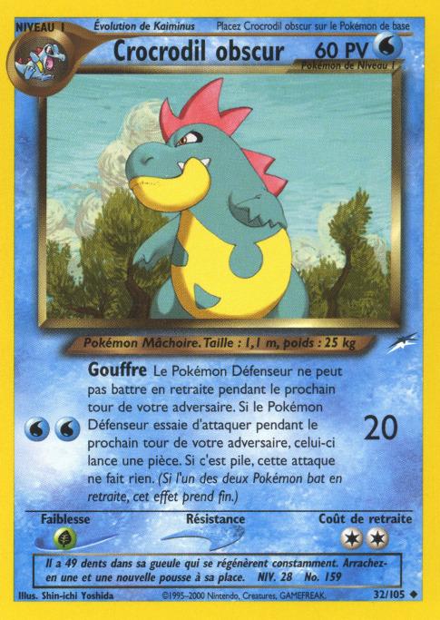 Carte Pokémon: Crocrodil obscur