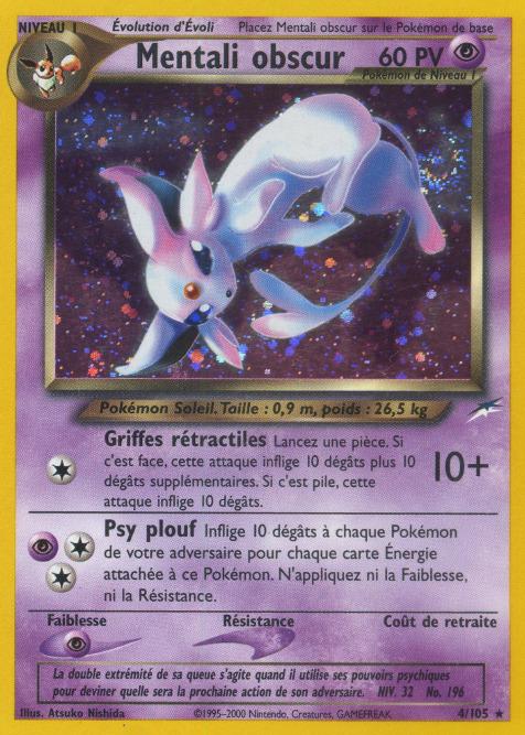 Carte Pokémon: Mentali obscur