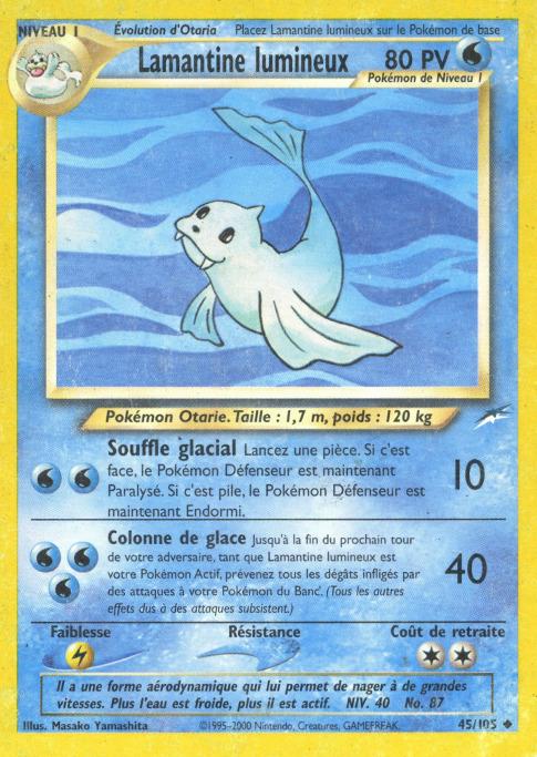 Carte Pokémon: Lamantine lumineux