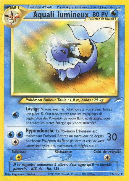 Carte Pokémon: Aquali lumineux