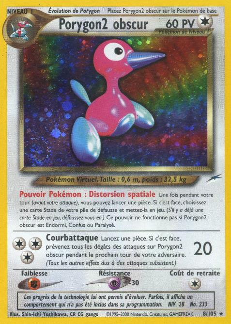 Carte Pokémon: Porygon2 obscur