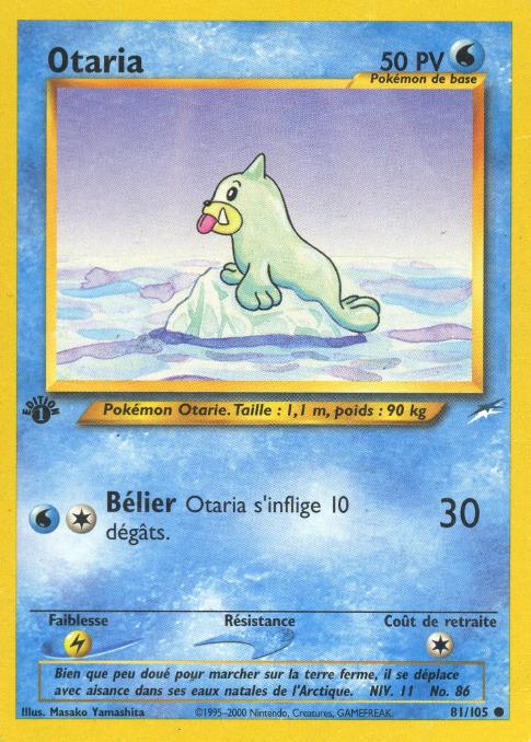 Carte Pokémon: Otaria