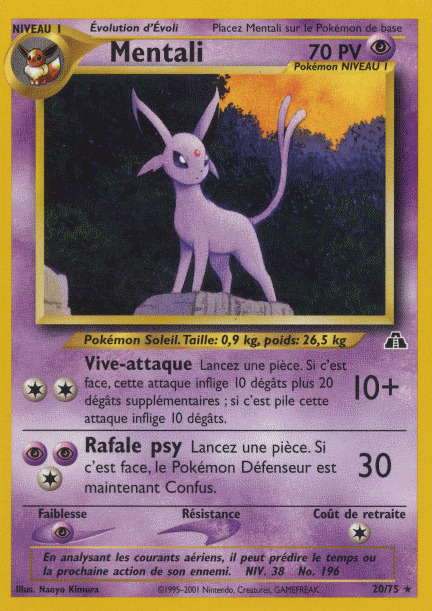 Carte Pokémon: Mentali