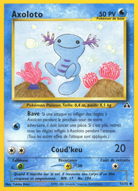 Carte Pokémon: Axoloto