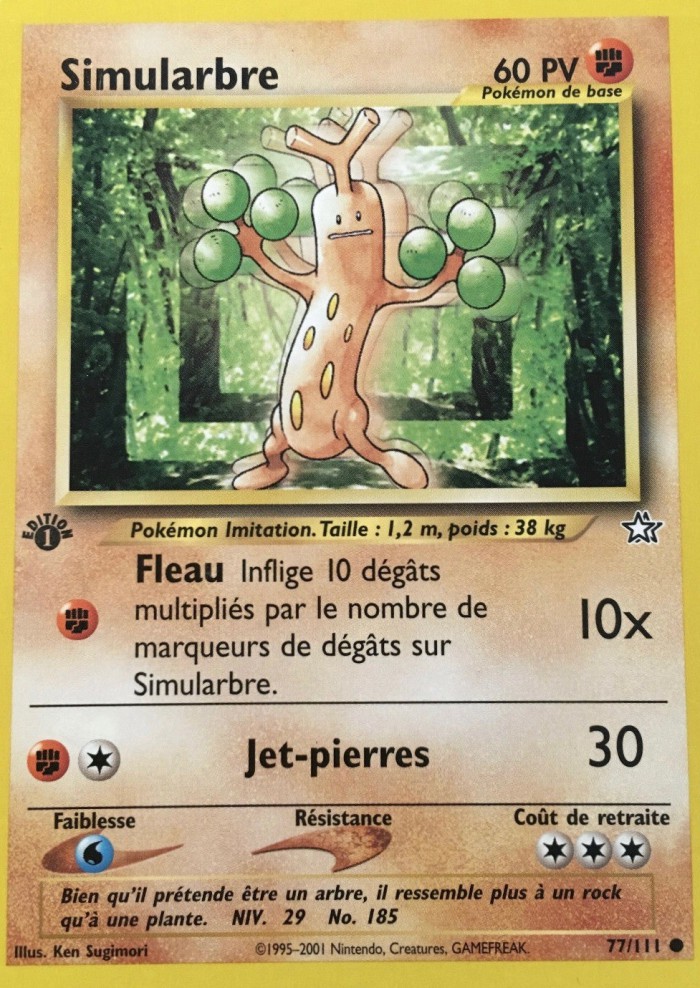 Carte Pokémon: Simularbre