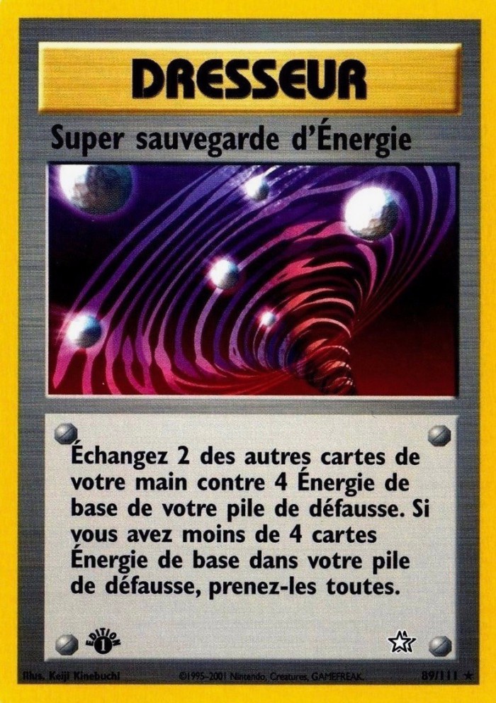 Carte Pokémon: Super sauvegarde d'Énergie